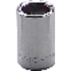 11 mm × 21.43 mm-1/4″ Drive-6 Point - Metric Standard Socket - USA Tool & Supply