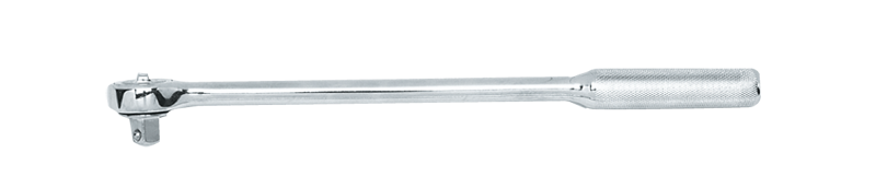 15" OAL - 1/2'' Drive - Round Head - Extra Long Reversible Ratchet - Knurled Handle - USA Tool & Supply