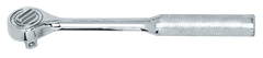 10-1/4" OAL - 1/2'' Drive - Round Head - Reversible Ratchet - Knurled Handle - USA Tool & Supply