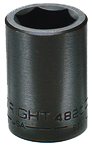 35mm x 57.15mm OAL - 3/4" Drive - 6 Point - Metric Impact Socket - USA Tool & Supply