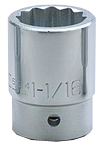 1-5/8 x 2-5/8" - 3/4" Drive - 12 Point - Standard Socket - USA Tool & Supply