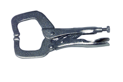 MIT Locking Grip C-Clamp -- #3835 Plain Grip 8-3/8'' Capacity 18'' Long - USA Tool & Supply