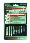 Removes #6 to #24 Screws; 10 pc. Kit - Screw Extractor - USA Tool & Supply