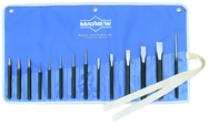 14 Piece Punch & Chisel Set -- #14RC; 1/8 to 3/16 Punches; 7/16 to 7/8 Chisels - USA Tool & Supply