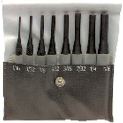 8 Pieces Regular Length Drive Pin Punch Set - Model HMC–022; 1/16″ to 5/16″ Diameter - USA Tool & Supply