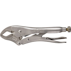 Vise-Grip Curved Jaw Locking Pliers with Wire Cutter - 5WR Plain Grip 1 1/8″ Capacity 5″ Long - USA Tool & Supply