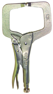 C-Clamp -- #11R Plain Grip 3-3/4'' Capacity 11'' Long - USA Tool & Supply