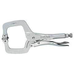 Vise-Grip C-Clamp with Swivel Pads - 6SP Plain Grip 2 1/8″ Capacity 6″ Long - USA Tool & Supply