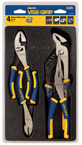 Pliers Set -- #2078707; 4 Pieces; Includes: 6" Diagonal Cutter; 6" Slip Joint; 8" Long Nose; 10" Groove Joint - USA Tool & Supply