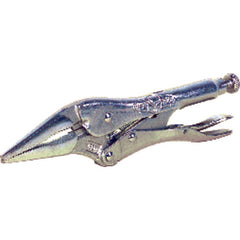 Vise-Grip Long Nose Locking Pliers with Wire Cutter - 4LN Plain Grip 1 5/8″ Capacity 4″ Long - USA Tool & Supply