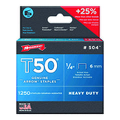 1/4″ / 6 mm - T50–1250 Standard Pack - Staples - USA Tool & Supply