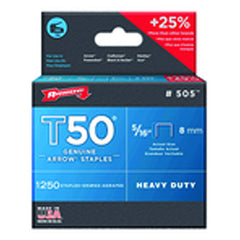 5/16″ / 8 mm - T50–1250 Standard Pack - Staples - USA Tool & Supply