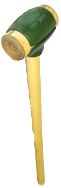 Rawhide Face Sledge Hammer -- 8 lb--36'' Hickory Handle--2-3/4'' Head Diameter - USA Tool & Supply