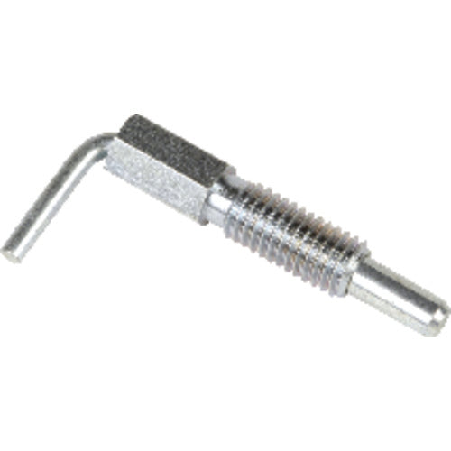 Lever type Steel Plunger 3/8″–16, Non-Locking, Zinc Plated Clear Chromate Finish - USA Tool & Supply