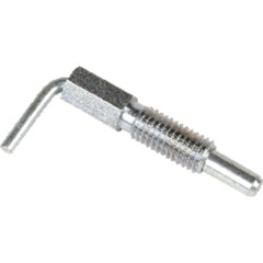 Lever type Steel Plunger 3/8″–16, Non-Locking, Zinc Plated Clear Chromate Finish - USA Tool & Supply