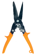 3'' Blade Length - 10-1/2'' Overall Length - Straight Cutting - MultiMaster Snips - USA Tool & Supply