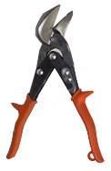 1-3/8'' Blade Length - 9-1/4'' Overall Length - Left Cutting - Metalmaster Offset Snips - USA Tool & Supply