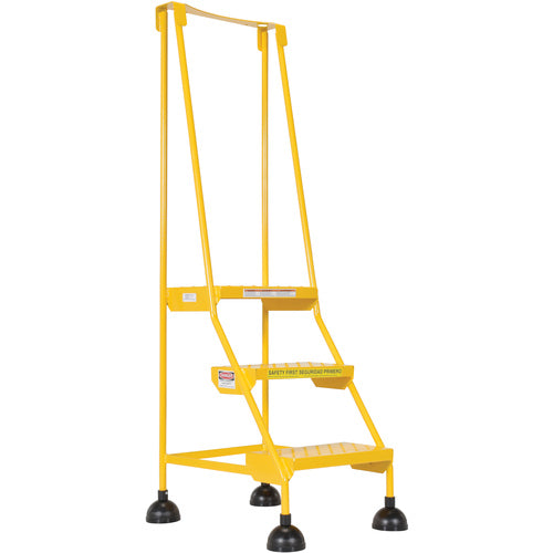 Spring Loaded Roll Ladder Perf 3 Stp Yel - Exact Industrial Supply