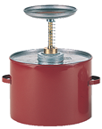 #P702; 2 Quart Capacity - Safety Plunger Can - USA Tool & Supply
