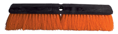24" - Orange Safety Broom Without Handle - USA Tool & Supply