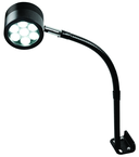 7 LED Spot Light  Dimmable  17" Flexible Gooseneck Arm  Direct Mount - USA Tool & Supply