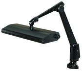Broad Area Coverage LED Task Light  Dimmable  31" Floatng Arm  Clamp - USA Tool & Supply