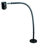 High Power LED Spot Light  Dimmable  25" Flexible Goose Arm  Magnet Base - USA Tool & Supply