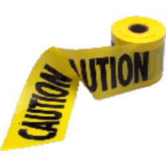 1000 feet × 3″ Yellow / Black Caution Tape - USA Tool & Supply