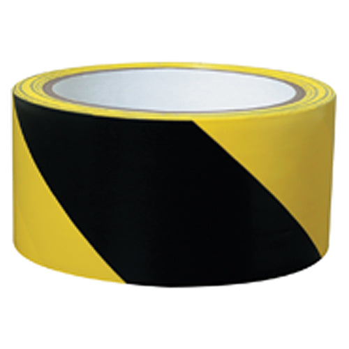 2″ × 36 yds Yellow / Black Hazard Tape - USA Tool & Supply