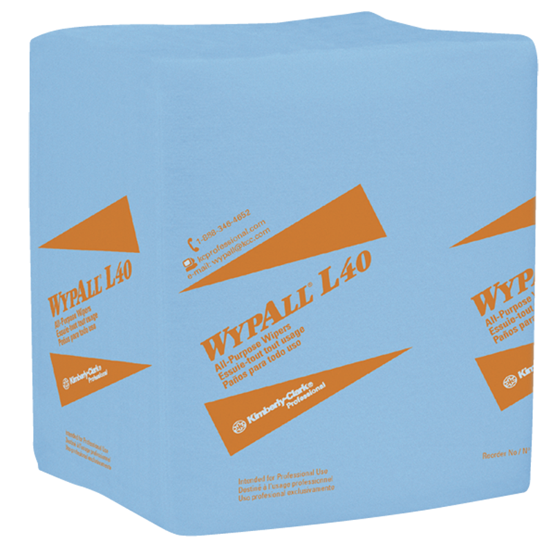 12.5 x 14.4'' - Package of 672 - WypAll L40 1/4 Fold - USA Tool & Supply