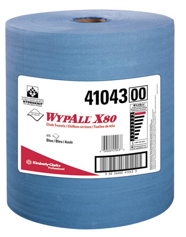 12.5 x 13.4'' - Package of 475 - WypAll X80 Jumbo Roll - USA Tool & Supply