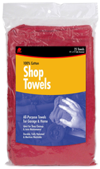 15 x 15'' - Package of 50 - Shop Towels - USA Tool & Supply