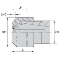 LNHABER16M COOLANT LOCKNUT - USA Tool & Supply