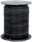 #L12RM100 - 1/2'' ID x 100 Feet - Black Rubber - Rubber Hose - USA Tool & Supply