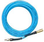 #PFE60256T - 3/8 MPT x 25 Feet - Light Blue Thermoplastic - 2 Fitting(s) - Air Hose - USA Tool & Supply