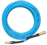 #PFE40254T - 1/4 MPT x 25 Feet - Light Blue Thermoplastic - 2 Fitting(s) - Air Hose - USA Tool & Supply
