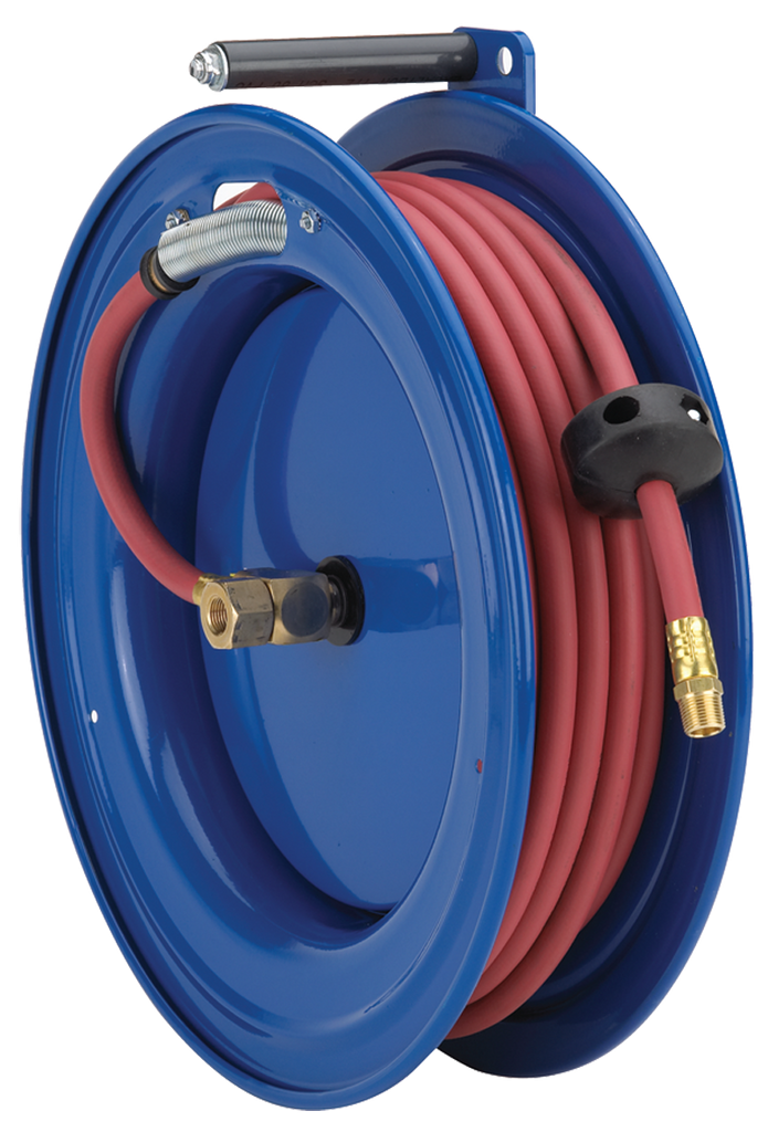 #SR17-L350 For 3/8" x 50' Hose Spring Rewind Hose Reel RightMount - USA Tool & Supply