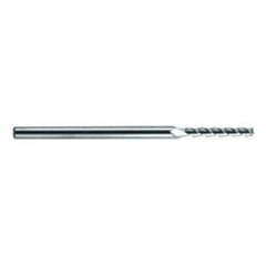 .5mm Dia. - 75mm OAL - Extra Reach - Ball Nose-AD-Carbide End Mill - 3FL - USA Tool & Supply
