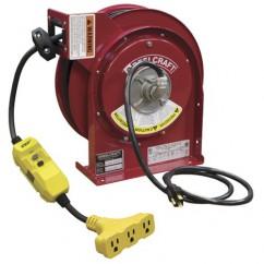 CORD REEL TRIPLE OUTLET GFCI - USA Tool & Supply