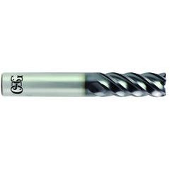 3/4 x 3/4 x 1-1/2 x 4 5Fl .030 C/R Carbide End Mill - TiALN - USA Tool & Supply