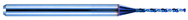 0.45mm Dia. - X 38mm OAL Carbide Micro Drill -Aqua Coated - USA Tool & Supply