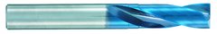 13.0mm Dia. - X 100mm OAL - Stub-Carbide-Drill-Aqua EX Coated - USA Tool & Supply