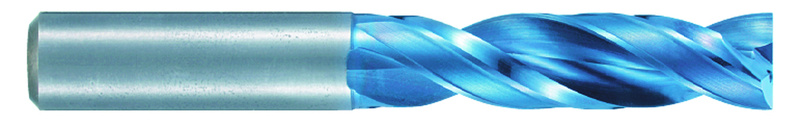 11.7mm Dia. - X 122mm OAL - 3XD-Carbide-Drill-Aqua EX Coated - USA Tool & Supply
