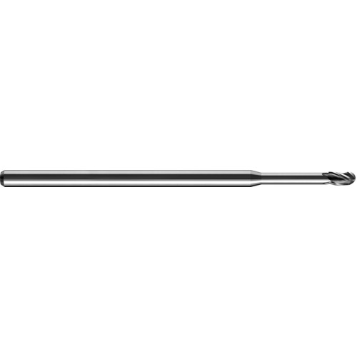 0.085″ Dia. × 1/8″ Shank × 0.128″ DOC × 4″ OAL, Carbide TA, Spiral , 3 Flute, 30° Helix, Ballnose End Mill