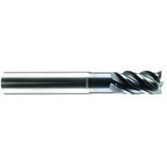 3/4" Dia. - 1" LOC - 4" OAL - 5 FL Carbide S/E HP End Mill-AlCrNX - USA Tool & Supply