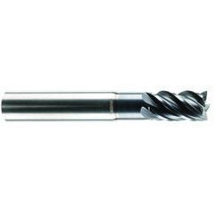 1/2" Dia. - 5/8" LOC - 4" OAL - 5 FL Carbide End Mill-AlCrN-X - USA Tool & Supply