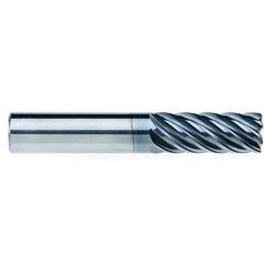 1/2" Dia. - 1-1/4" LOC - 3" OAL - .030 CR 7FL Carbide End Mill - AlCrNx - USA Tool & Supply