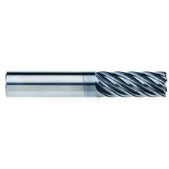 3/8" Dia. - 7/8 LOC - 2-1/2" OAL - .015 CR 7FL Carbide End Mill - AlCrNx - USA Tool & Supply
