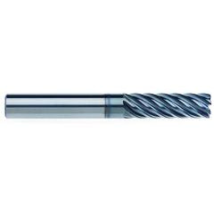 3/8" Dia. - 1-1/4" LOC - 3" OAL - .060 CR 7FL Carbide End Mill - AlCrNx - USA Tool & Supply