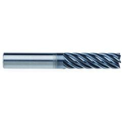 5/8" Dia. - 2-1/8" LOC - 4" OAL - 7 FL Carbide End Mill - AlCrNx - USA Tool & Supply